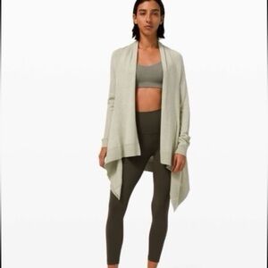 NWT Lululemon Cashlu Knit Wrap Heathered Rosemary Green Size M/L